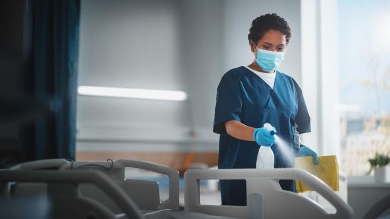 epis limpeza hospitalar